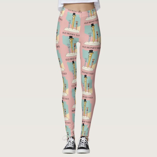 Altes Geld Nägel Leggings (Vorderseite)