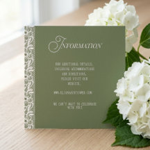 Altes Geld Oliven-Lace-Hochzeit