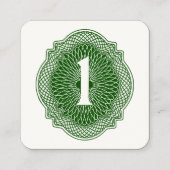 Altes Geld Quadratische Visitenkarte (Vorderseite)