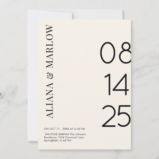 Altes Geld Retro Schwarz-Weiß schachbrettgezogene  Einladung (Vorderseite)