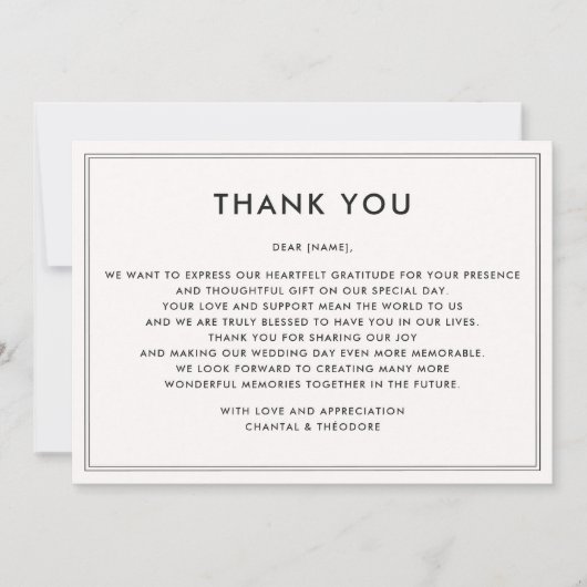 Altes Geld | Ruhiger Luxus | Hochzeitskarte Einladung (Vorderseite)