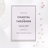 Altes Geld | Ruhiger Luxus | Schwarz und Off-White Einladung