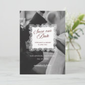 Altes Geld Save The Date Hochzeit (Stehend Vorderseite)