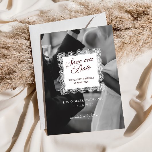 Altes Geld Save The Date Hochzeit
