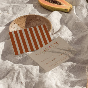 Altes Geld Taupe Gebranntes Orange Klassisch Elega RSVP Karte