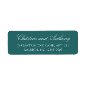 Altes Geld Teal Klassische Hochzeit (Vorne)
