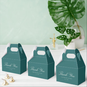 Altes Geld Teal Klassische Hochzeit Geschenkschachtel