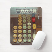 Altes Geld-Zähler - antike Registrierkasse Mousepad (Mit Mouse)