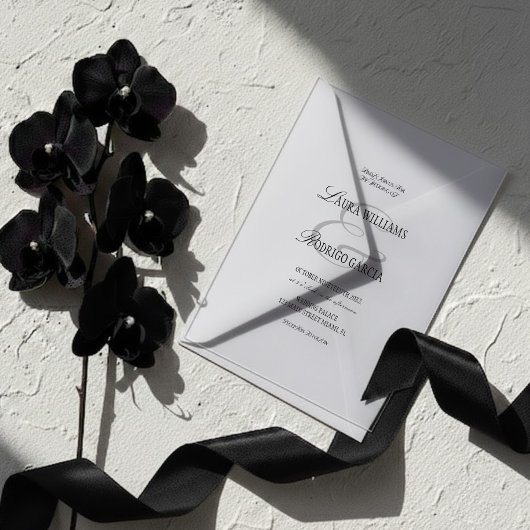 Altes Geld Zeitlose Hochzeit Acryleinladungen