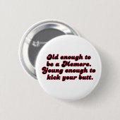 Altes genug Memere Button (Vorne & Hinten)