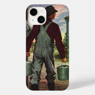 Altes Geschäft, Bauernhof mit Landwirt und Hühnern Case-Mate iPhone 14 Hülle