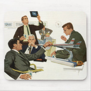 Altes Geschäft, Treffen von Fluglinienvorständen Mousepad