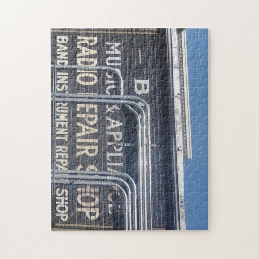 altes Geschäftszeichen Puzzle (Vertikal)