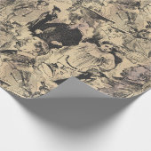 Altes Geschenkpapier (Ecke)