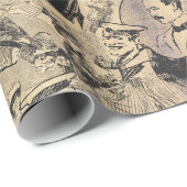Altes Geschenkpapier (Rolleneckpunkt)
