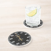 Altes Geschwindigkeitsmessermessgerät von einem Getränkeuntersetzer (Seite)