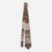 Altes, gewohntes Holz Außenwand eines Bauernhauses Krawatte (Rückseite)