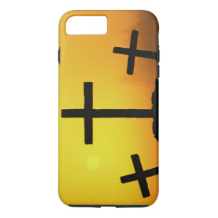 Altes, gewölbtes Holzkreuz auf dem Hügel Calvary b Case-Mate iPhone Hülle