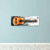 Altes Gitarrenbild Leinwanddruck (Insitu (Holzboden))