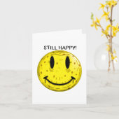 ALTES GLÜCKLICHES GESICHT. ALT, ABER NOCH GLÜCKLIC KARTE (Gelbe Blume)