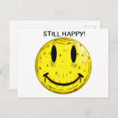 ALTES GLÜCKLICHES GESICHT. ALT, ABER NOCH GLÜCKLIC POSTKARTE (Vorne/Hinten)