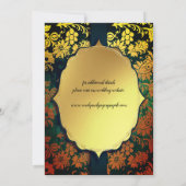 Altes Gold im antiken Rahmen Save the Date (Rückseite)