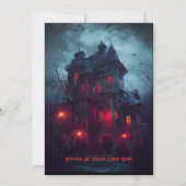 Altes gotisches Herrenhaus Halloween-Party Einladu Einladung (Vorderseite)