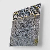 Altes Grab Quadratische Wanduhr (Winkel)
