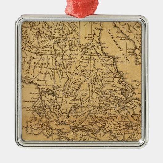 Altes Griechenland 2 Silbernes Ornament (Vorne)