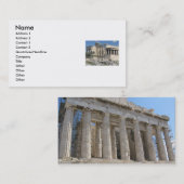 Altes Griechenland - die Akropolis - Visitenkarte (Vorne/Hinten)