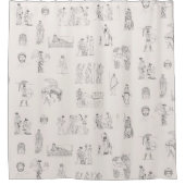 Altes Griechenland Klassisches griechisches Geschi Duschvorhang (Vorderseite)