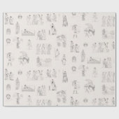 Altes Griechenland Klassisches griechisches Geschi Geschenkpapier (Flach)