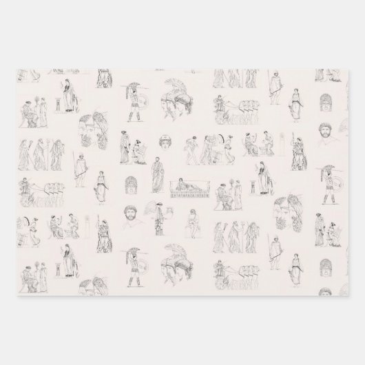Altes Griechenland Klassisches griechisches Geschi Geschenkpapier Set (Vorderseite 3)