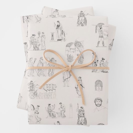 Altes Griechenland Klassisches griechisches Geschi Geschenkpapier Set (Beispiel)