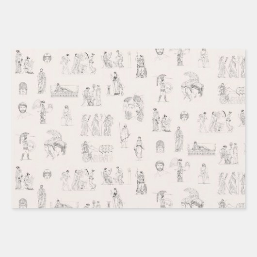 Altes Griechenland Klassisches griechisches Geschi Geschenkpapier Set (Vorderseite)