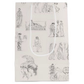 Altes Griechenland Klassisches griechisches Geschi Mittlere Geschenktüte (Rückseite)