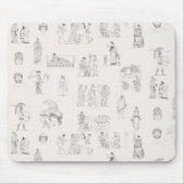 Altes Griechenland Klassisches griechisches Geschi Mousepad (Vorne)