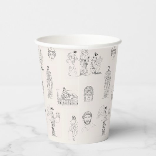 Altes Griechenland Klassisches griechisches Geschi Pappbecher (Rechts)