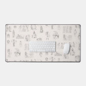 Altes Griechenland Klassisches griechisches Geschi Schreibtischunterlage (Tastatur & Maus)