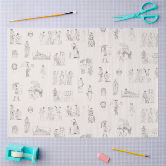 Altes Griechenland Klassisches griechisches Geschi Seidenpapier (Basteln)