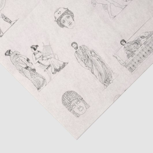 Altes Griechenland Klassisches griechisches Geschi Seidenpapier (Ausschnitt)