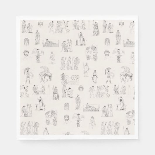 Altes Griechenland Klassisches griechisches Geschi Serviette (Vorderseite)