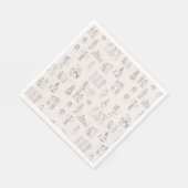 Altes Griechenland Klassisches griechisches Geschi Serviette (Ecke)