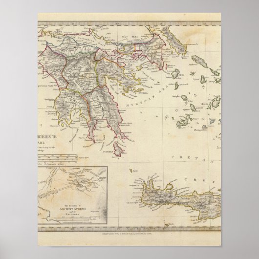 Altes Griechenland, Süden Poster (Vorne)