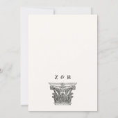 Altes griechisches Soldatenreich Einladung (Rückseite)