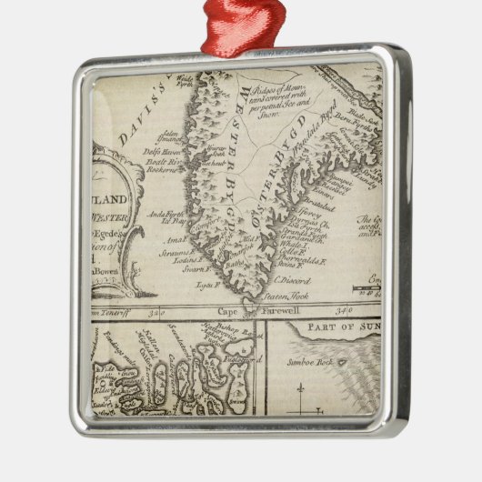 Altes Grönland Ornament Aus Metall (Links)