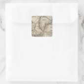 Altes Grönland Quadratischer Aufkleber (Tasche)
