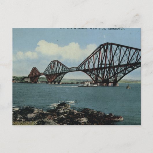 Altes Großbritannien, Edinburgh, Forth Bridge Postkarte (Vorderseite)