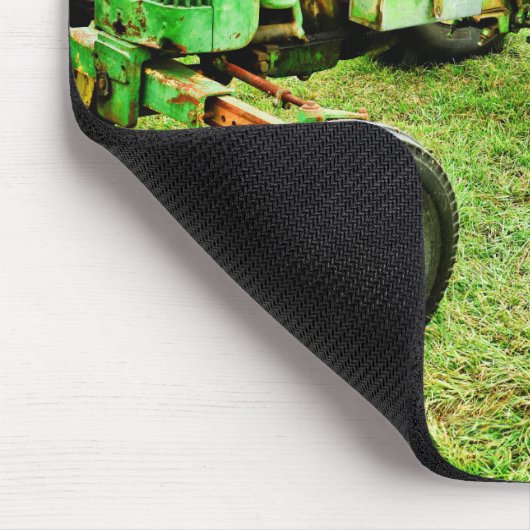 Altes grünes Traktor mousepad (Ecke)