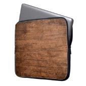 Altes grunge dunkeltextiler Holzboden, Die su Laptopschutzhülle (Vorderseite Links)